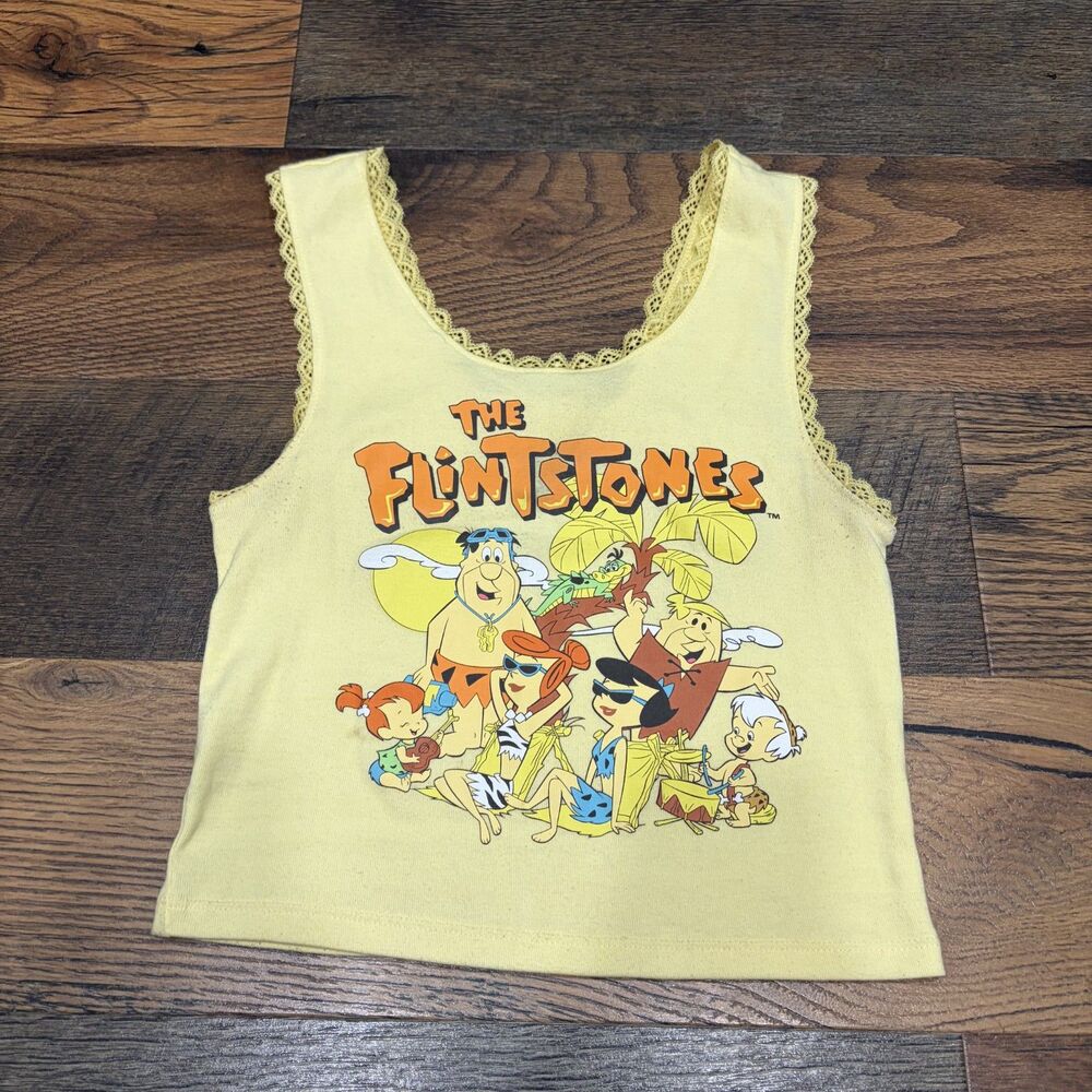 The Flintstones Cropped Graphic Tank